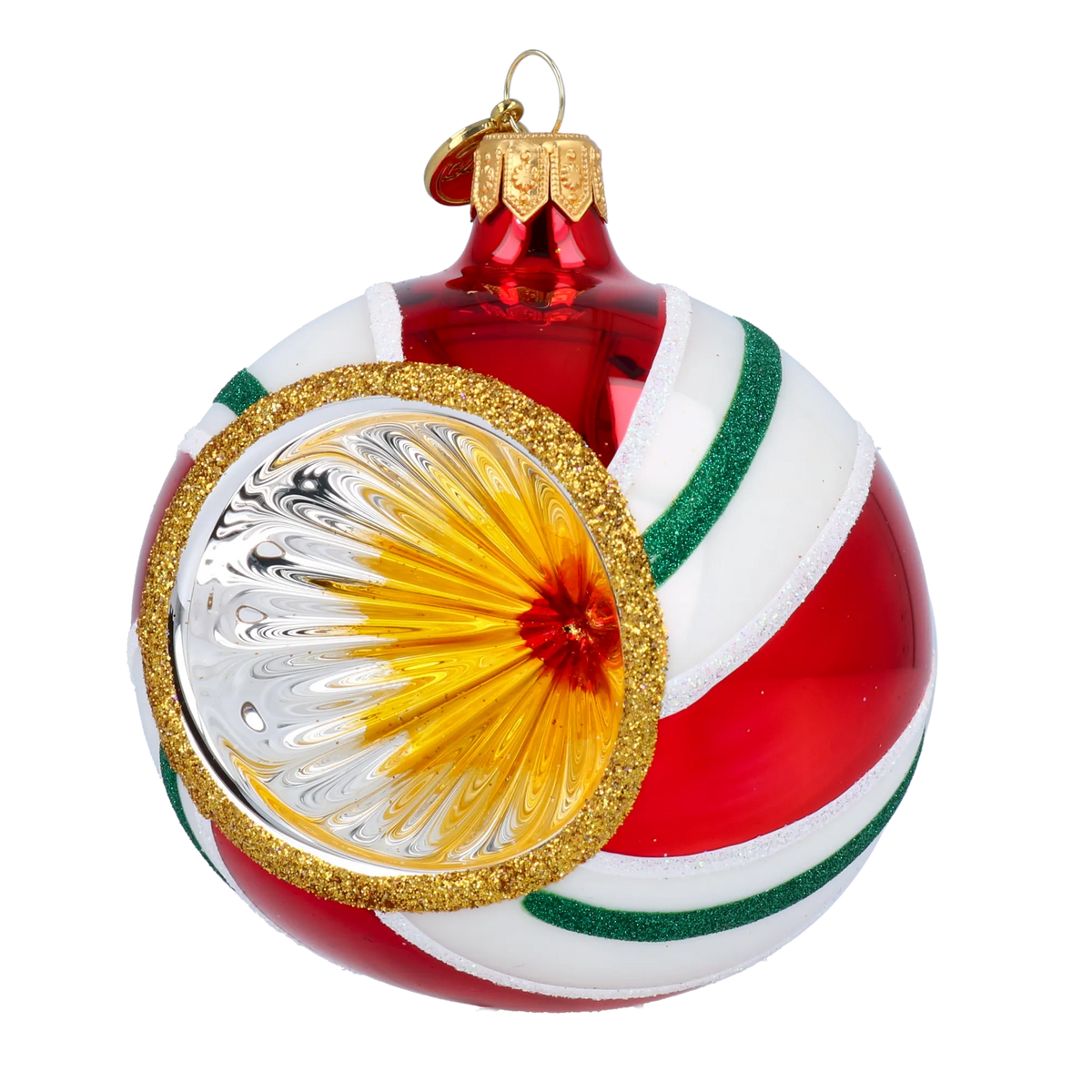 Ruby Solaris Echo | Hand-Painted Glass Ornament | Blubom 2024-068