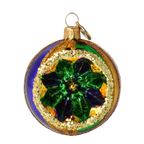 Nocturne Emerald Pulse | Hand-Painted Glass Ornament | Blubom 2024-069