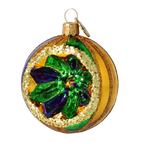 Nocturne Emerald Pulse | Hand-Painted Glass Ornament | Blubom 2024-069