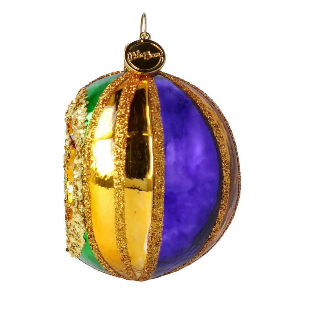 Nocturne Emerald Pulse | Hand-Painted Glass Ornament | Blubom 2024-069