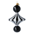 Obsidian Echo | Hand-Painted Glass Ornament | Blubom 2024-071