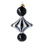 Obsidian Echo | Hand-Painted Glass Ornament | Blubom 2024-071