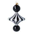 Obsidian Echo | Hand-Painted Glass Ornament | Blubom 2024-071
