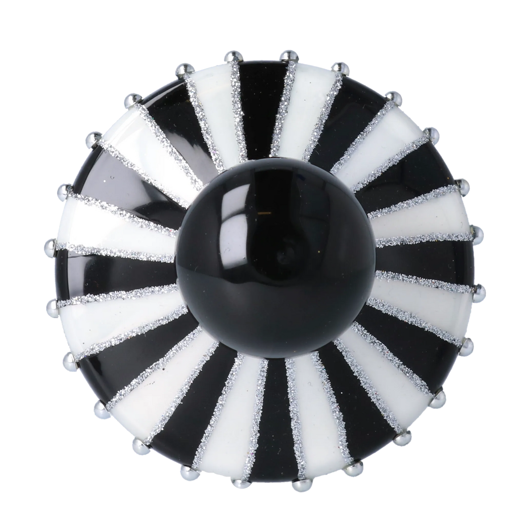 Obsidian Echo | Hand-Painted Glass Ornament | Blubom 2024-071