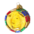 Load image into Gallery viewer, Golden Festive Drum Premium christmas glass ornament 2024-076
