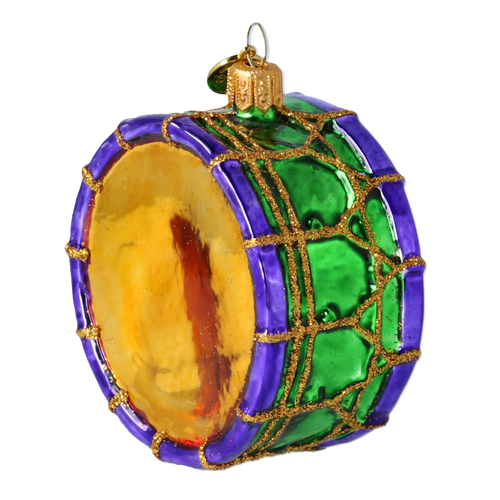 Gallant Emerald Cadence | Hand-Painted Glass Ornament | Blubom 2024-077