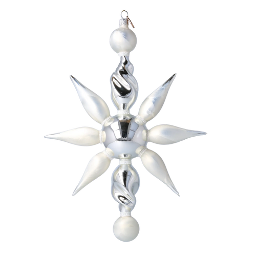 Arctic Zenith | Hand-Painted Glass Ornament | Blubom 2024-083