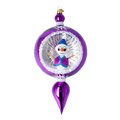 Joyful Amethyst Envoy | Hand-Painted Glass Ornament | Blubom 2024-087
