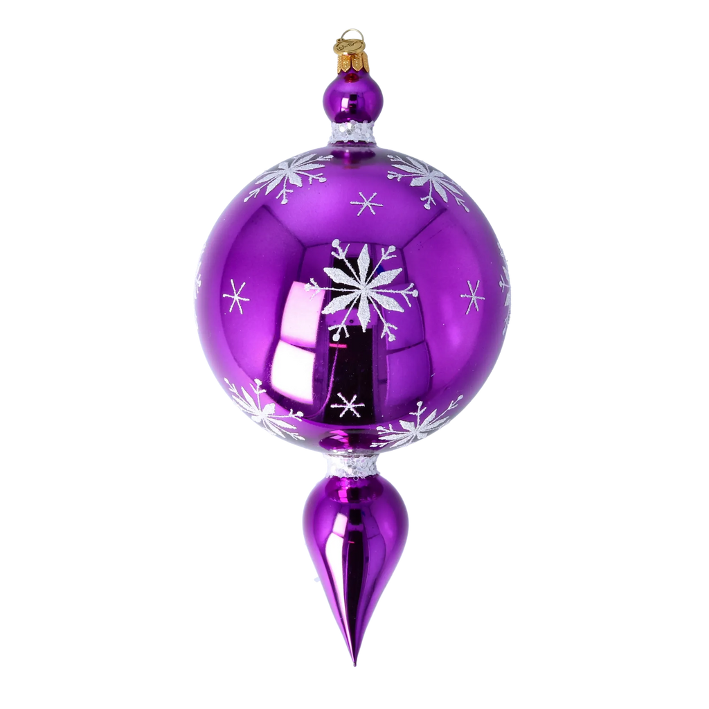 Joyful Amethyst Envoy | Hand-Painted Glass Ornament | Blubom 2024-087