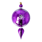Joyful Amethyst Envoy | Hand-Painted Glass Ornament | Blubom 2024-087