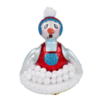 Astonished Alpine Apprentice | Hand-Painted Glass Ornament | Blubom 2024-092