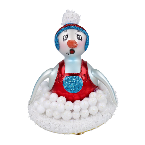 Astonished Alpine Apprentice | Hand-Painted Glass Ornament | Blubom 2024-092