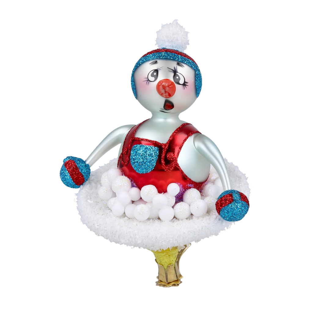 Astonished Alpine Apprentice | Hand-Painted Glass Ornament | Blubom 2024-092