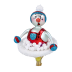 Astonished Alpine Apprentice | Hand-Painted Glass Ornament | Blubom 2024-092
