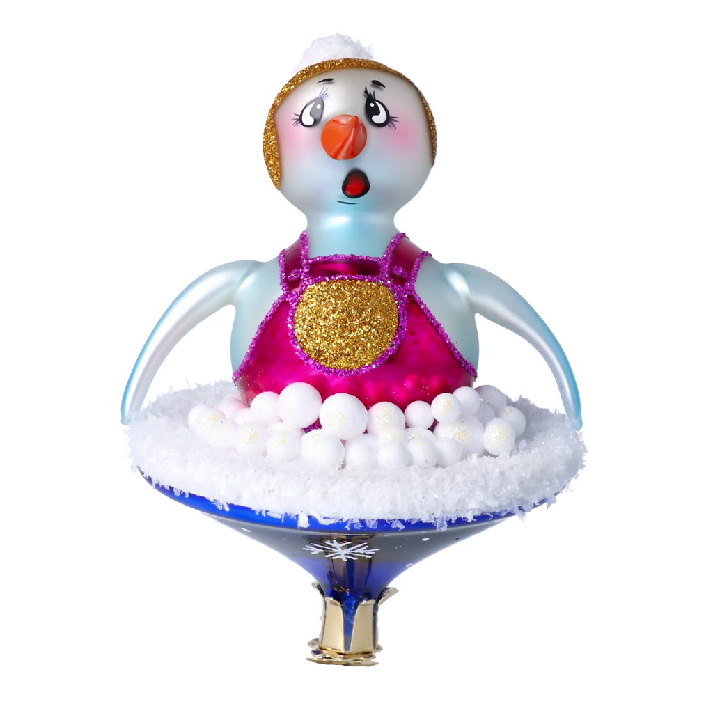 Breathless Frost Soloist | Hand-Painted Glass Ornament | Blubom 2024-095