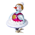 Breathless Frost Soloist | Hand-Painted Glass Ornament | Blubom 2024-095