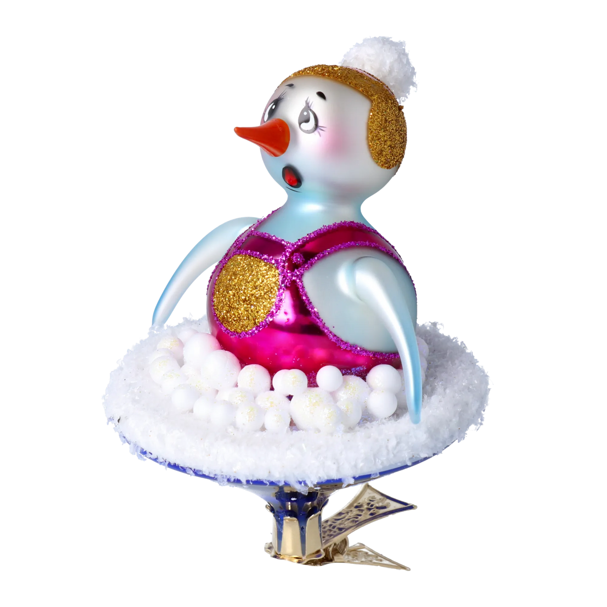 Breathless Frost Soloist | Hand-Painted Glass Ornament | Blubom 2024-095
