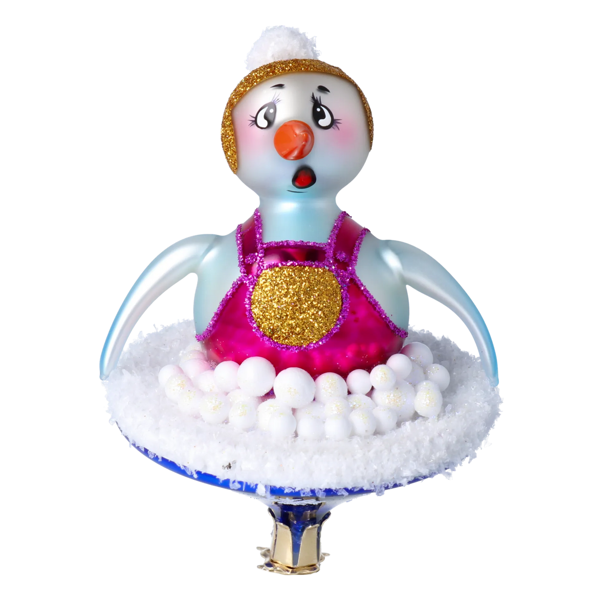 Breathless Frost Soloist | Hand-Painted Glass Ornament | Blubom 2024-095