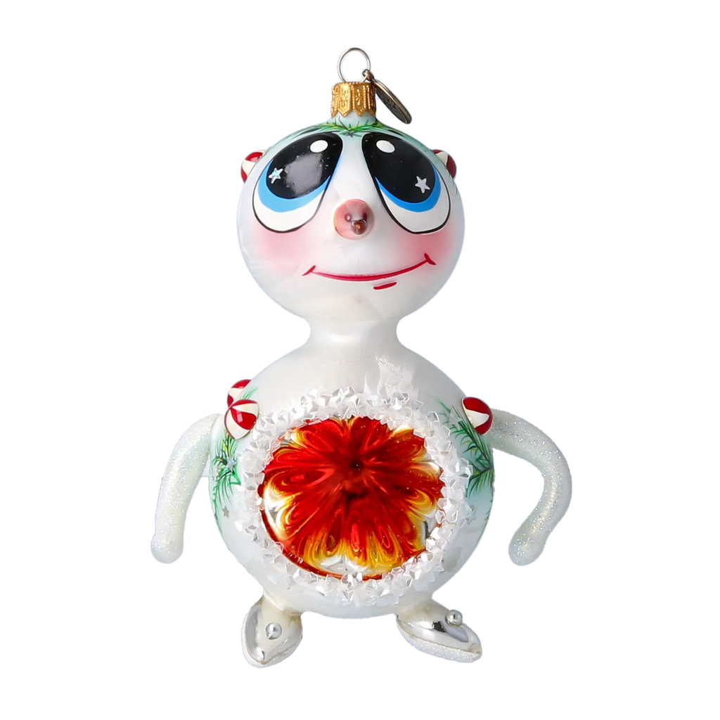 Starry Eyed Voyager | Hand-Painted Glass Ornament | Blubom 2024-098