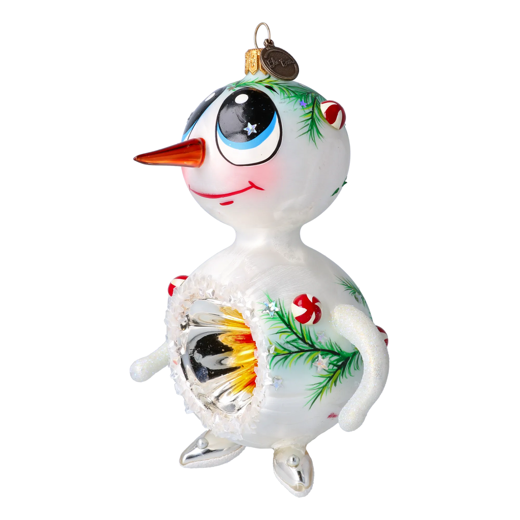 Starry Eyed Voyager | Hand-Painted Glass Ornament | Blubom 2024-098