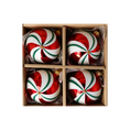 Load image into Gallery viewer, Set of Christmas tree baubles in the colors of Christmas candies
