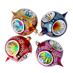 Enamel Petal Echoes | Hand-Painted Glass Ornament | Blubom 2024-106