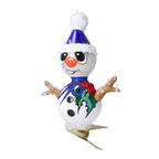 Curious Azure Scout | Hand-Painted Glass Ornament | Blubom 2024-111