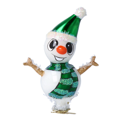 Clip-On Snowman in Emerald