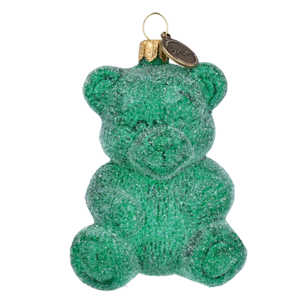 Emerald Confidant | Hand-Painted Glass Ornament | Blubom 2024-121