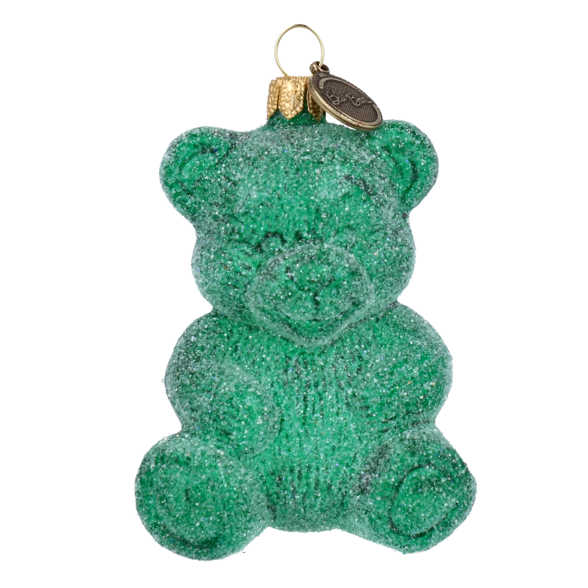 Emerald Gummy Bear Premium christmas glass ornament 2024-121