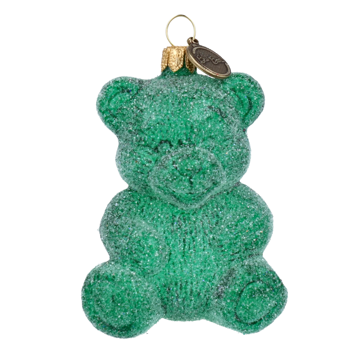 Emerald Confidant | Hand-Painted Glass Ornament | Blubom 2024-121