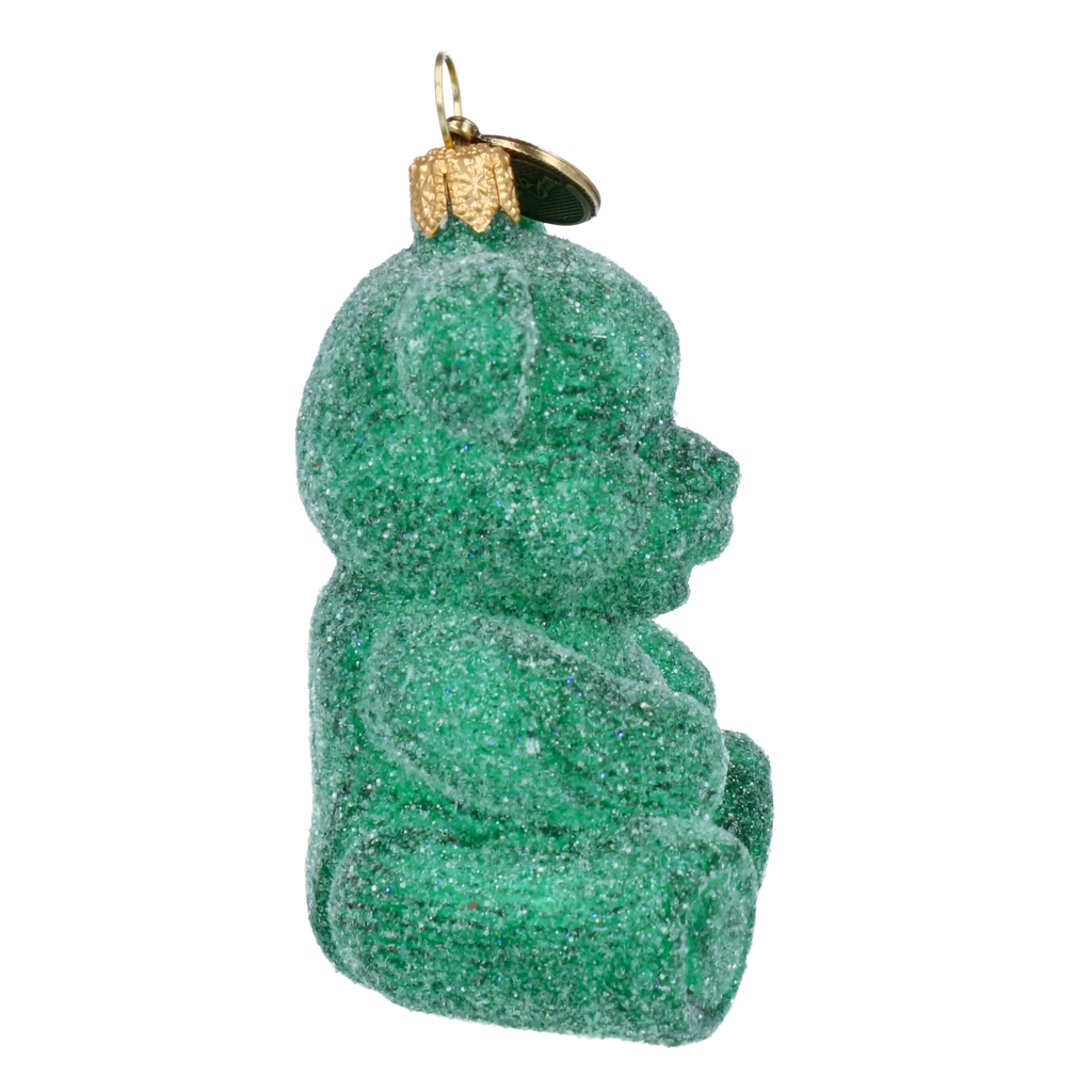 Emerald Confidant | Hand-Painted Glass Ornament | Blubom 2024-121