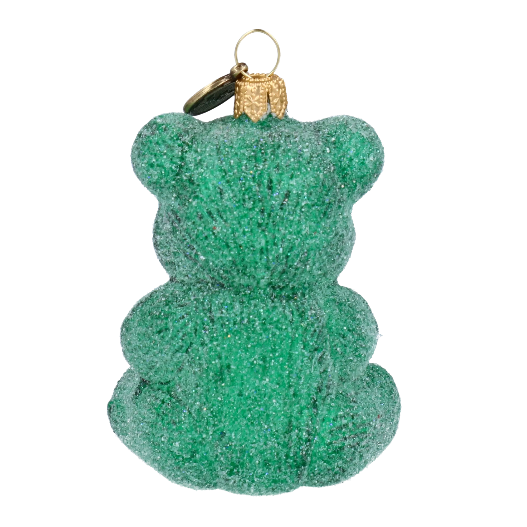 Emerald Gummy Bear Premium christmas glass ornament 2024-121