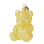 Mellow Citron Bear | Hand-Painted Glass Ornament | Blubom 2024-126