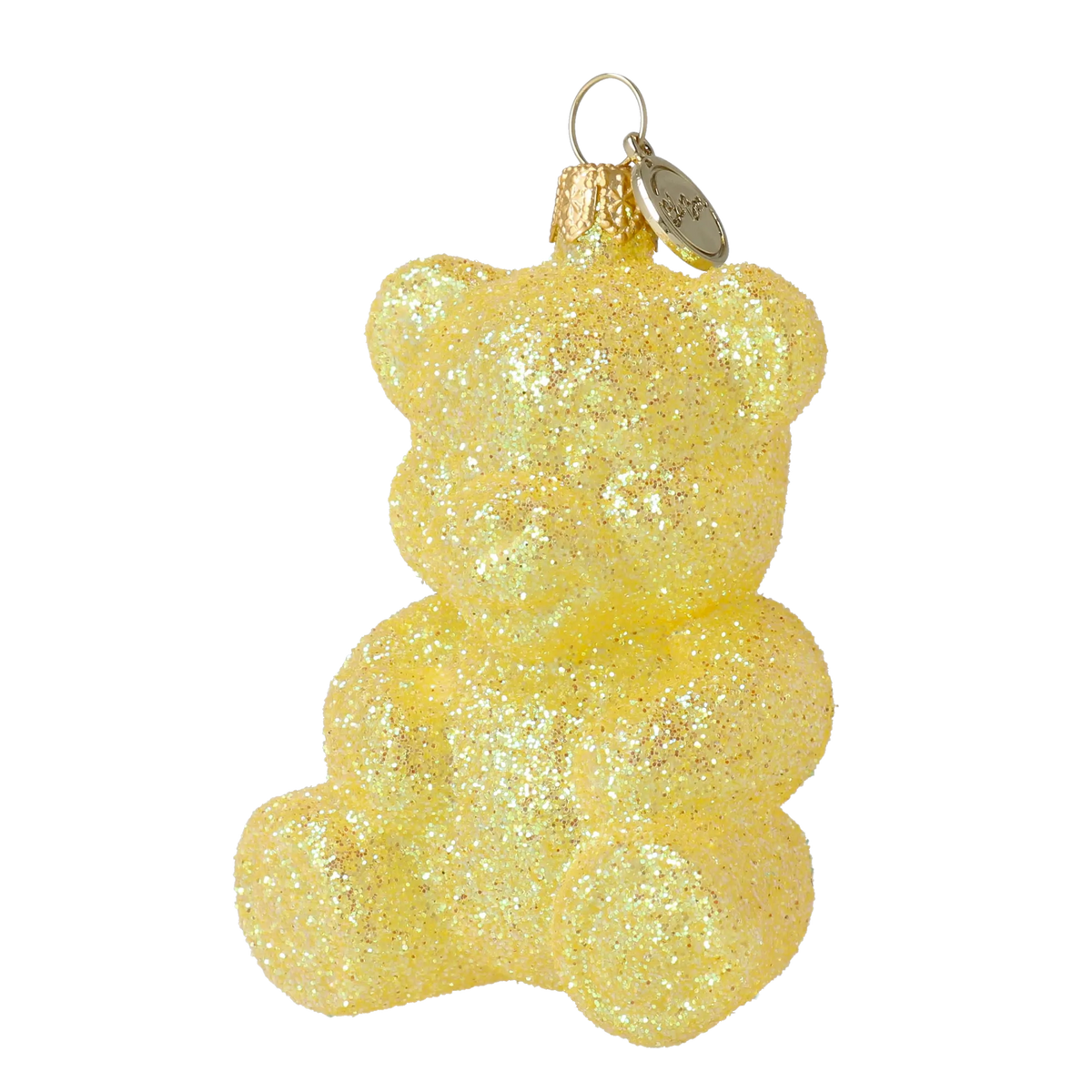 Mellow Citron Bear | Hand-Painted Glass Ornament | Blubom 2024-126