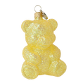 Cargar imagen en el visor de la galería, Golden Gummy Bear Premium christmas glass ornament 2024-126
