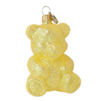 Mellow Citron Bear | Hand-Painted Glass Ornament | Blubom 2024-126