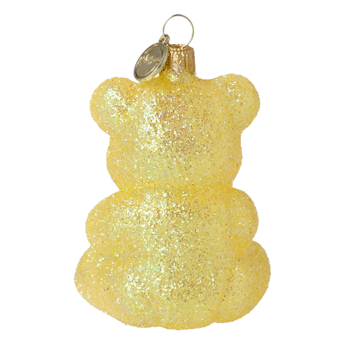 Mellow Citron Bear | Hand-Painted Glass Ornament | Blubom 2024-126