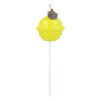 Vivid Citron Savor | Hand-Painted Glass Ornament | Blubom 2024-131