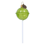 Sharp Lime Confection | Hand-Painted Glass Ornament | Blubom 2024-137