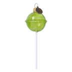 Sharp Lime Confection | Hand-Painted Glass Ornament | Blubom 2024-137