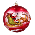 Load image into Gallery viewer, Crimson Midnight Flight Premium christmas glass ornament 2024-162
