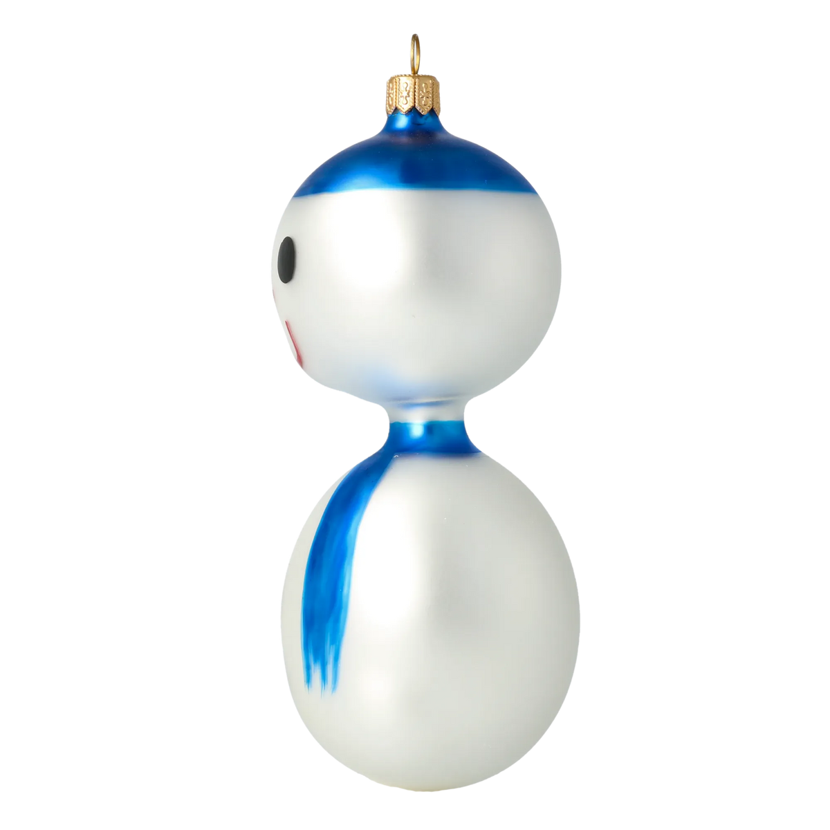 Jovial Azure Herald | Hand-Painted Glass Ornament | Blubom 2024-170