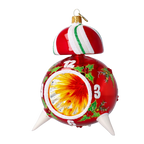 Vigilant Midnight Watch | Hand-Painted Glass Ornament | Blubom 2024-179