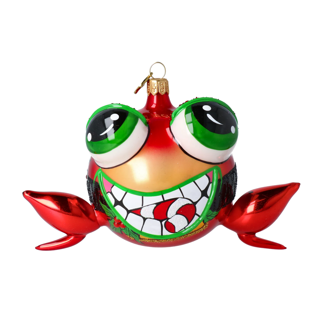Giddy Reef Scavenger | Hand-Painted Glass Ornament | Blubom 2024-180