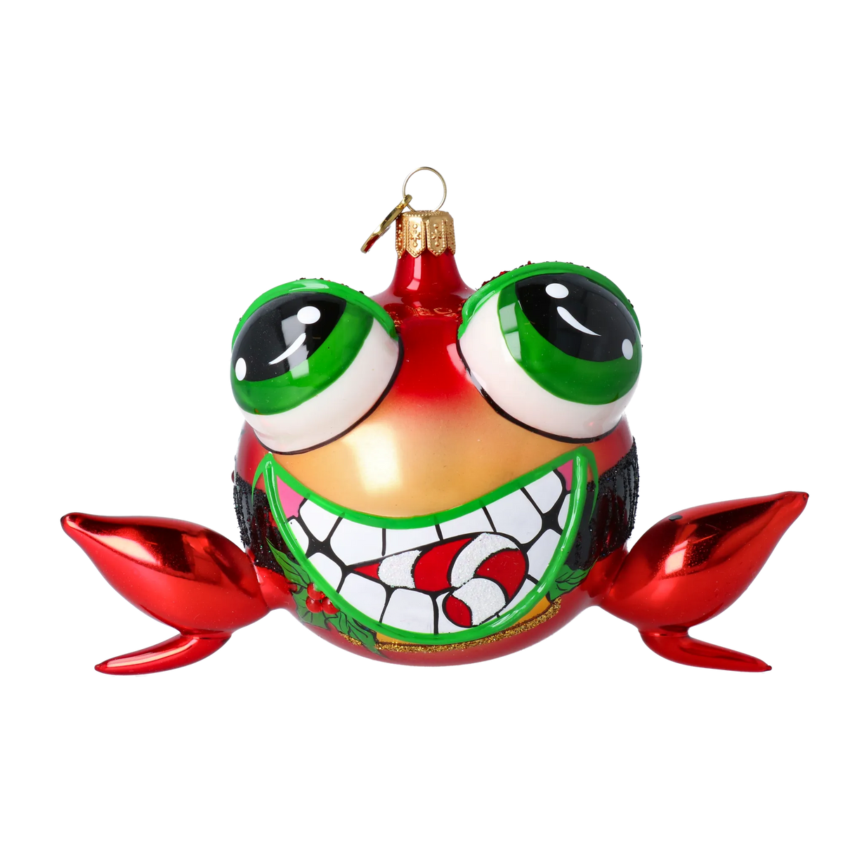 Giddy Reef Scavenger | Hand-Painted Glass Ornament | Blubom 2024-180