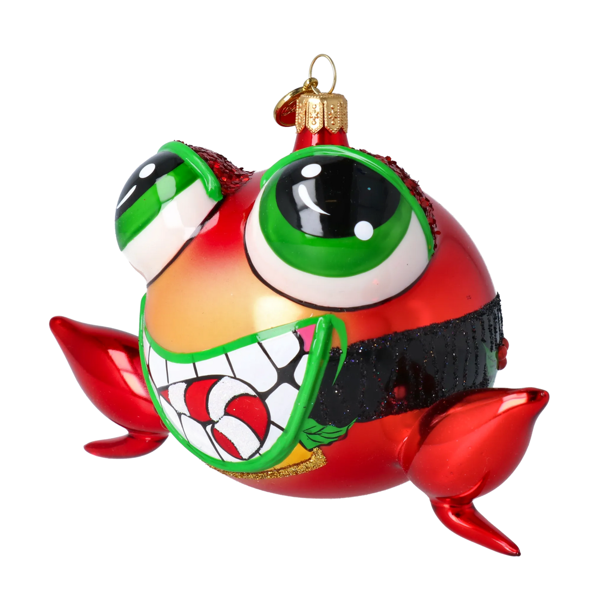 Giddy Reef Scavenger | Hand-Painted Glass Ornament | Blubom 2024-180