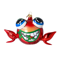 Goofy Frog in Holly & Berry