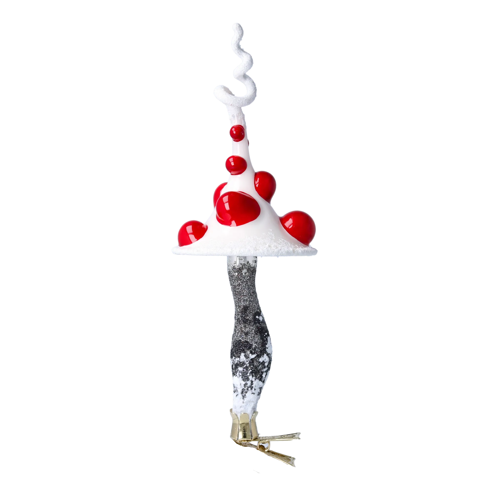 Curled-Cap Mushroom in Cherry & Snow
