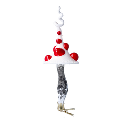 Curled-Cap Mushroom in Cherry & Snow